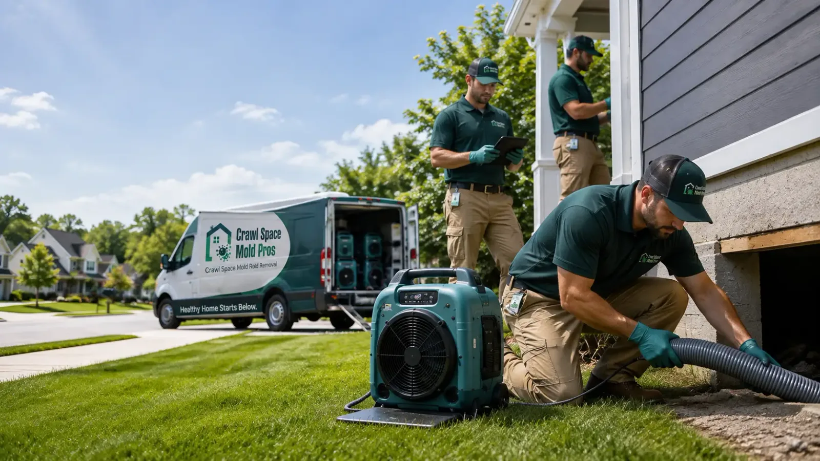 Crawl Space Mold Removal in Carbon, IA